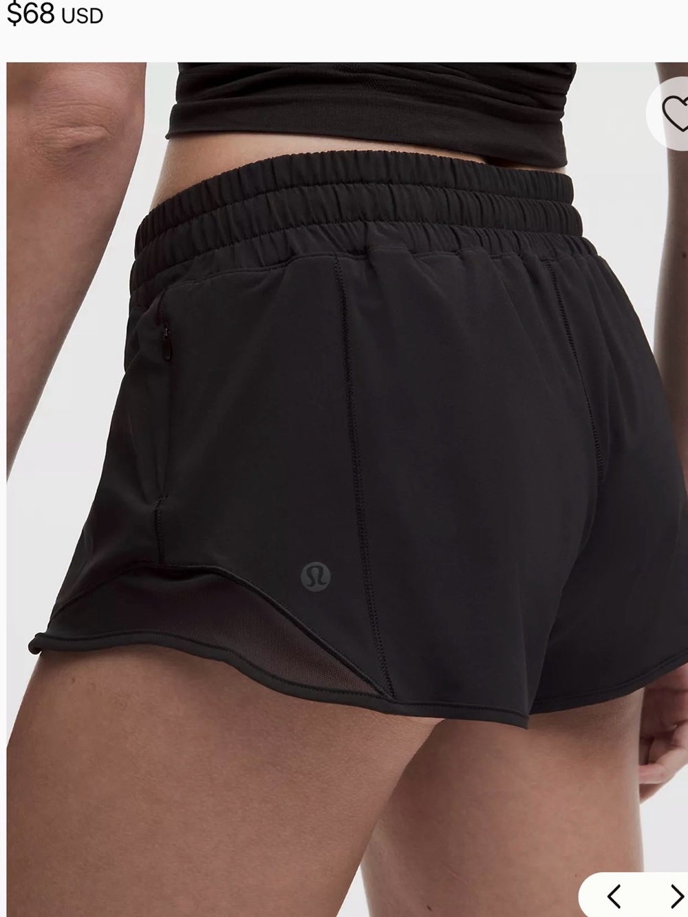 lululemon athletica Hotty hot Shorts - Black